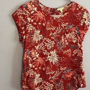LILY WHITE WOMEN TOP COLOR FLORAL SIZE MEDIUM PRE-OWNED CONDITION GENTLY USED…